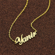 Load image into Gallery viewer, Stainless Steel Choker Custom Name Necklace Personalised Jewellery