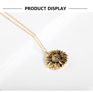 2019 Women Gold Necklace You Are My Sunshine Pendant