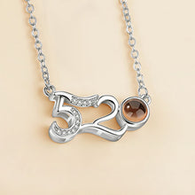 Load image into Gallery viewer, 520 Rose Gold Silver 100 Language I love You Pendant