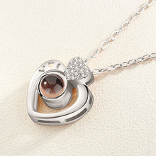 Load image into Gallery viewer, Heart 100 Languages I Love You Pendant