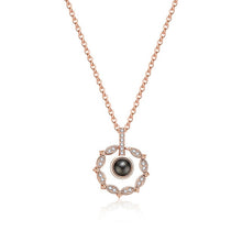 Load image into Gallery viewer, Rose Gold &amp; Silver 100 languages I love you Pendant